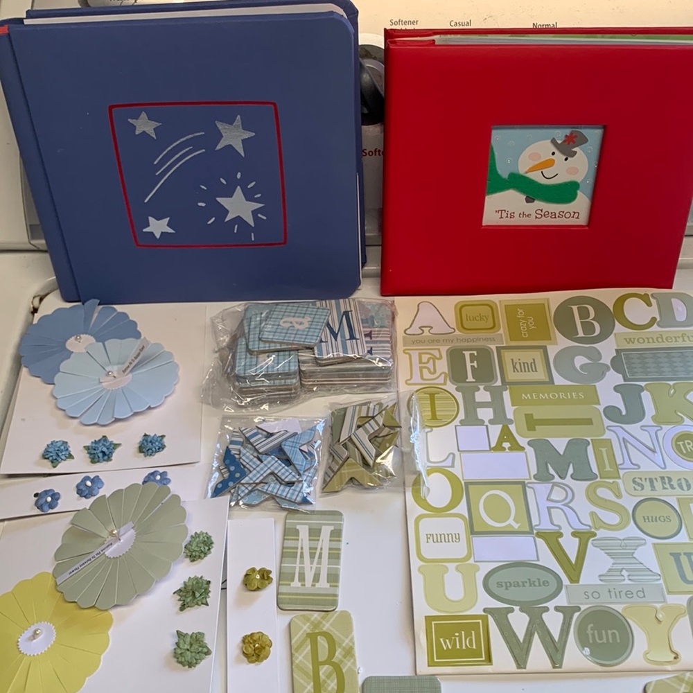 New Scrapbooks and assorted materials